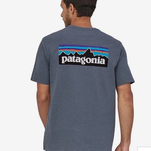 Patagonia Other - Patagonia P-6 Responsibilli tee  Men's Slate Utility Blue Graphic Tee Large